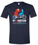 Bike-Partisan Shirt and Sticker