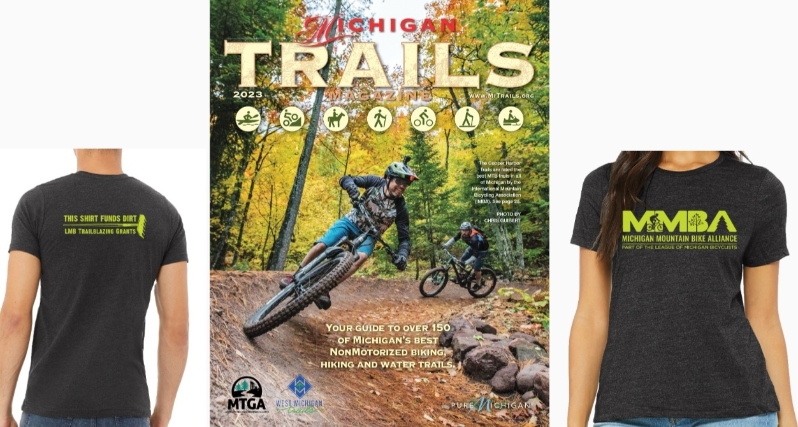 MMBA Trio- T-Shirt, Sticker, Michigan Trails