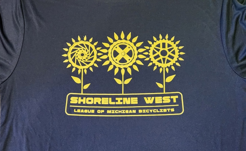 Shoreline West Sun Sprockets- Blue Tech shirt